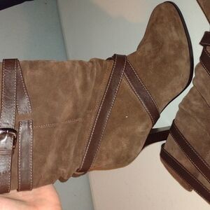 Sofft Balsov Coffee Suede Mid-Calf Boot size 9